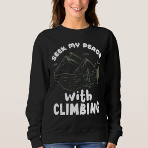 Sudadera Escalador Escalada en Roca Busca mi Paz Bouldering