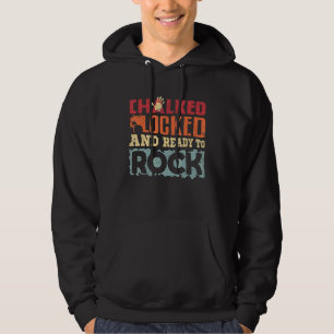 Sudadera Escalando Bouldering Con Chalked Bloqueado Y Listo