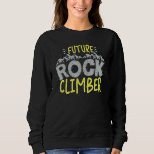 Sudadera Escalando el escalador de rock futuro