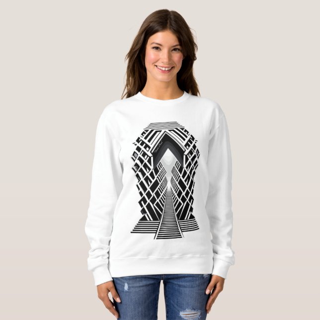 Sudadera Escalera monocromática: Obelisco de los contrastes (Anverso completo)