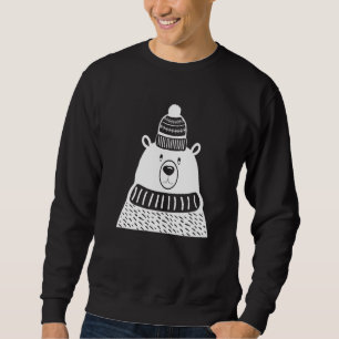 Sudadera Escándalo de Novedad de oso de invierno nórdico li
