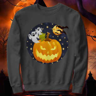 Sudadera Escandalosa calabaza de Halloween de manga larga p