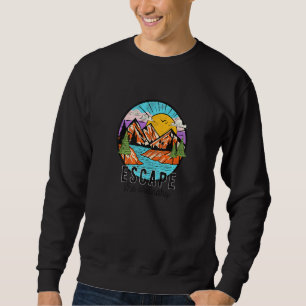 Sudadera Escapar De Los Camping De Aventura En La Corriente