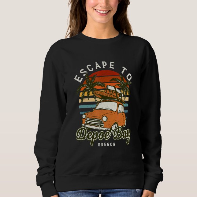 Sudadera Escape A Depoe Bay Beach Oregon Ocean O Summer V (Anverso)