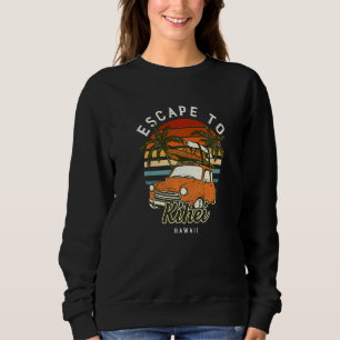 Sudadera Escape A Kihei Beach Hawaii Ocean Hi Summer Vacat