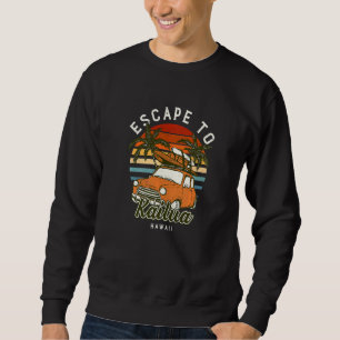Sudadera Escape A La Playa De Kailua Hawaii Océano Hi Veran