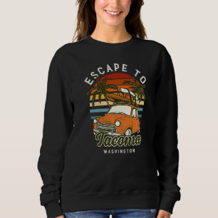 Sudadera Escape A La Playa De Tacoma Washington Ocean Wa Su