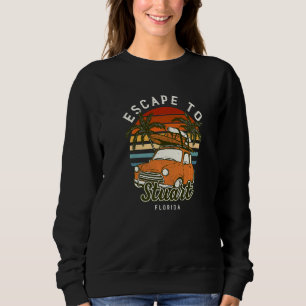 Sudadera Escape A Stuart Beach Florida Ocean Fl Summer Vac