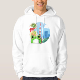Sudadera Escape Culinario en Tokio con Gato y Rana