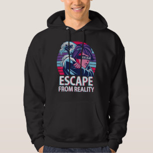 Sudadera Escape de la realidad de vaporwave estético japoné