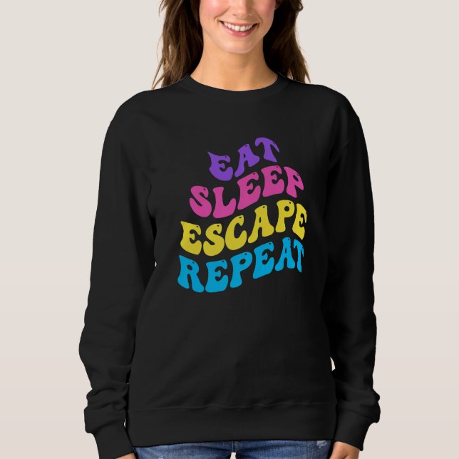 Sudadera Escape Room Come Dormir Escape Repite para Punto Y (Anverso)