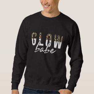 Sudadera Escarapela de leopardo de piel brillante Esteticis