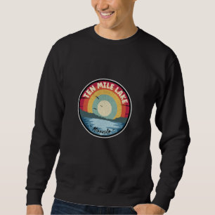 Sudadera Escena colorida del lago Minnesota de 10 millas