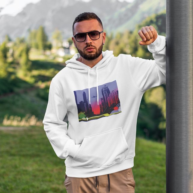 Sudadera Escena De La Ciudad Urbana En El Dusk (Subido por el creador)