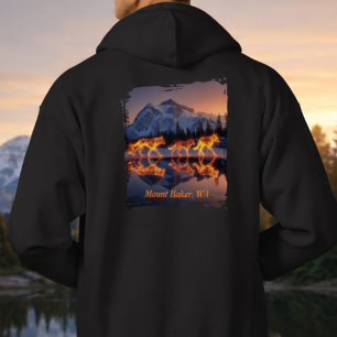 Sudadera Escena de montaña de lobos espirituales