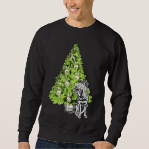 Sudadera Escena De Navidades Rottweiler Con Árbol De Navida
