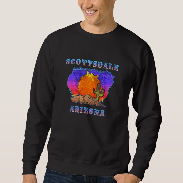 Sudadera Escena de sol del desierto de Scottsdale Arizona (Anverso)