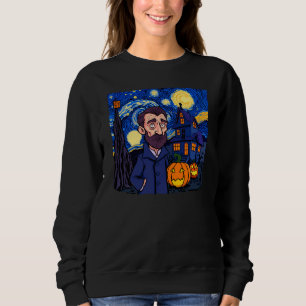 Sudadera Escena de Van Gogh embrujada - Halloween Starry gó