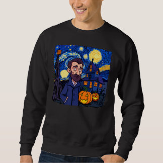 Sudadera Escena de Van Gogh embrujada - Halloween Starry gó