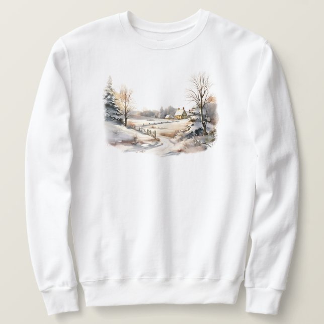 Sudadera Escena Invernal (Anverso del diseño)
