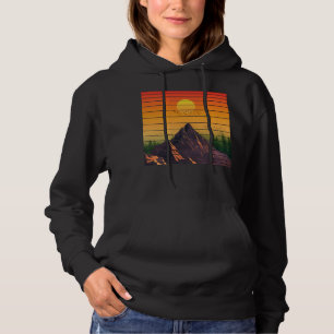 SUDADERA ESCENARIO DE PUESTA DE SOL VINTAGE DE NATURALEZA D
