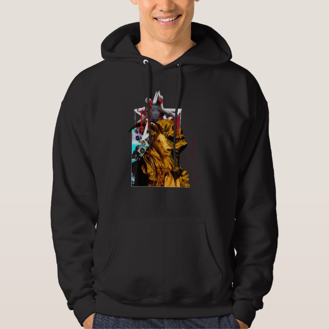Sudadera Escepticismo Horror Priest Collage Halloween (Anverso)