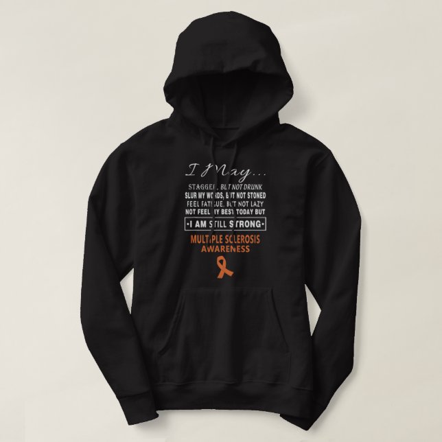 Sudadera Esclerosis múltiple Conciencia Esclerosis múltiple (Diseño del anverso)