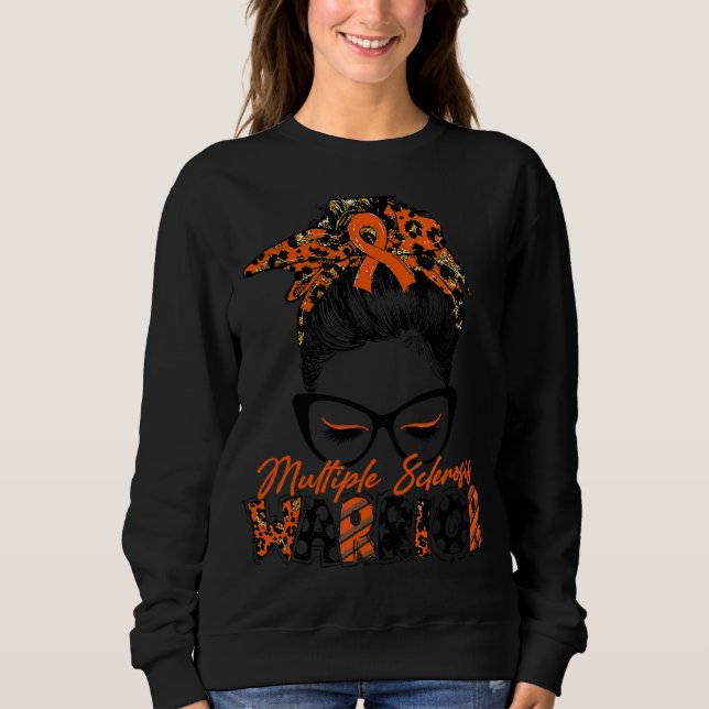 Sudadera Esclerosis múltiple de mujeres guerreras gafas des (Anverso)
