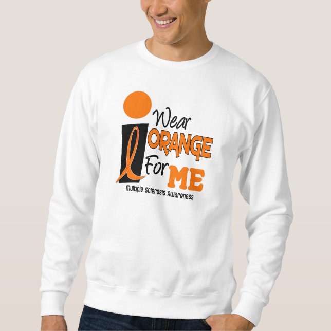 Sudadera Esclerosis múltiple del ms llevo el naranja para (Anverso)