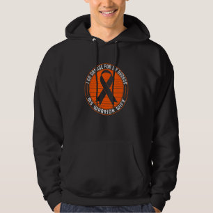 Sudadera Esclerosis múltiple Sra. Warrior Esposa Naranja Ri