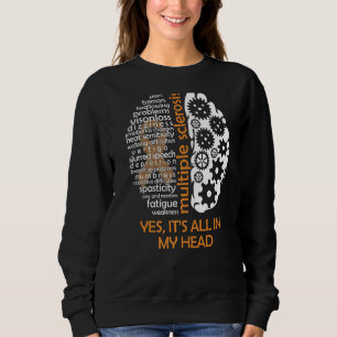 Sudadera Esclerosis múltiple todo está en mi cabeza