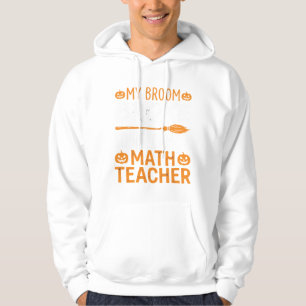 Sudadera Escoba de Halloween de profesor de matemáticas div