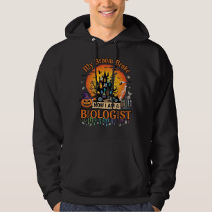 Sudadera Escoba Rompió Biólogo Halloween Castillo Embrujado
