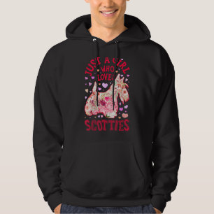 Sudadera Escocia: Terrier escocés, solo un Chica que ama al