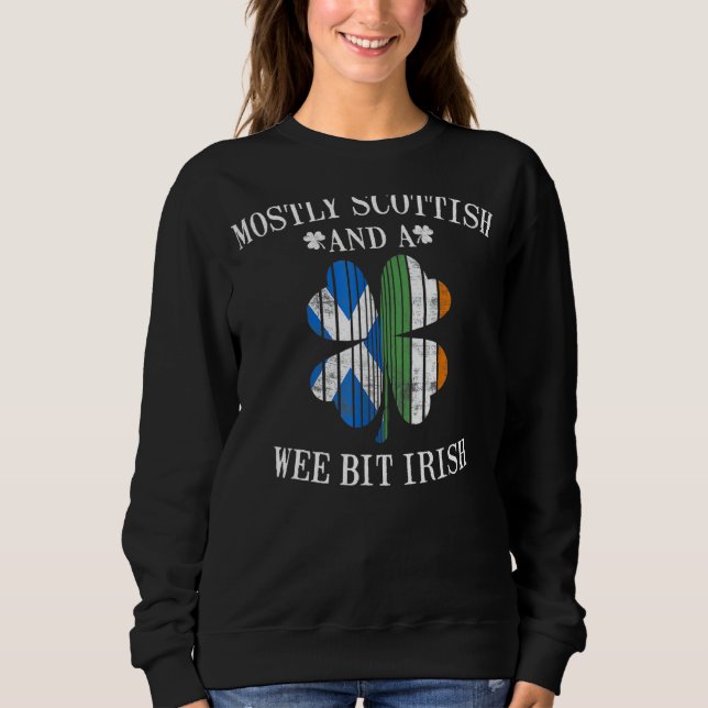 Sudadera Escocia Wee Bit Irlanda Escocia Patrick Day (Anverso)