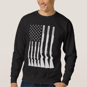 Sudadera Escopeta Bandera 2ª Enmienda Pro Derechos de Armas