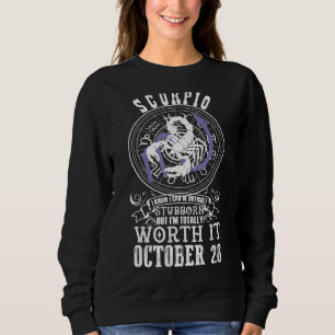 Sudadera Escorpio Octubre 28 Horoscopio Rótulo de Astrologí