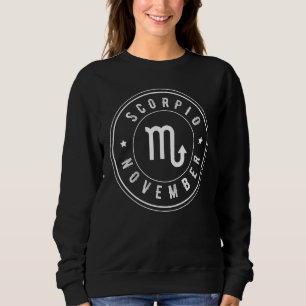 Sudadera Escorpio - Rótulo zodiaco Astrología cumpleaños Es