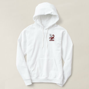 Sudadera Escorpio Zodiaco Cromo Glifo Cristalino Escorpión