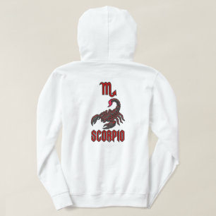 Sudadera Escorpio Zodíaco Escorpión Carmesí Intensidad Cósm