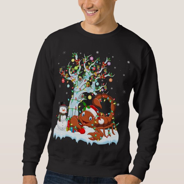Sudadera Escorpión del árbol de elementos de navidad de esc (Anverso)