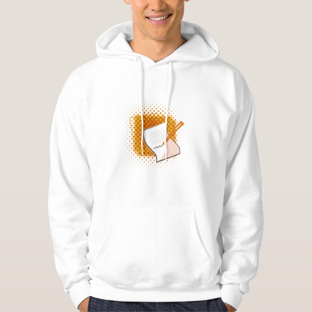 Sudadera Escribiendo a Lover (Anverso)