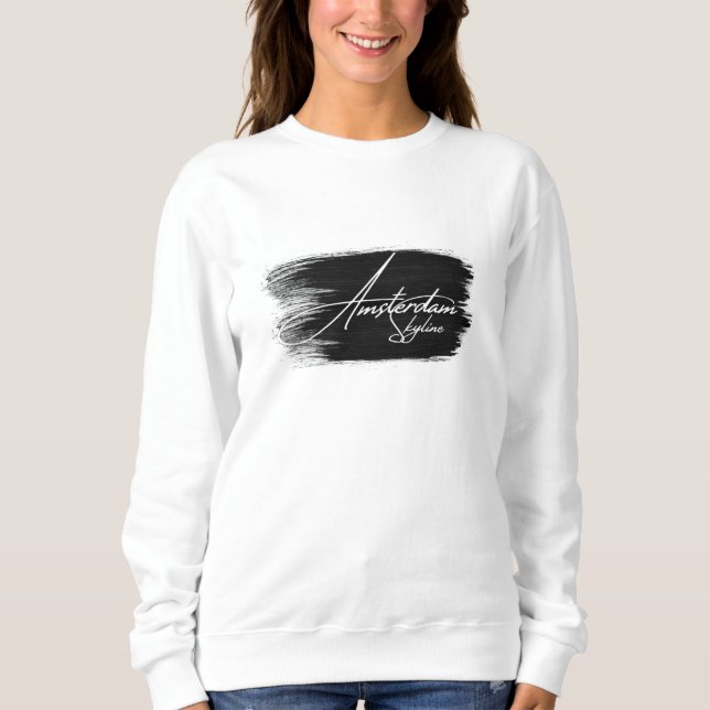 Sudadera Escribiendo el horizonte de Ámsterdam (Anverso)