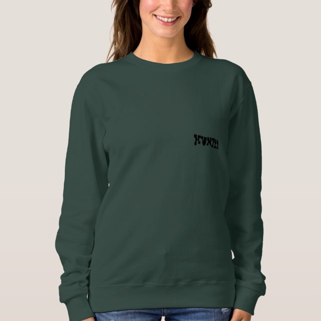 SUDADERA ESCRIBIENDO EL HUNTER DE DISEÑO (Anverso)