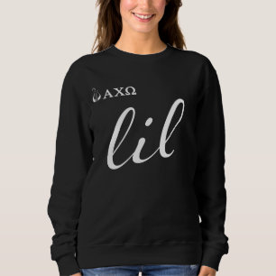 Sudadera Escritura alfa de Omega el   Lil de la ji
