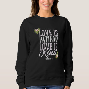 Sudadera Escritura Cristiana Biblia Verse El Amor Es Pacien