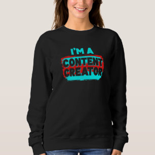 Sudadera Escritura de Podcaster de Influencer Vlogger Cread