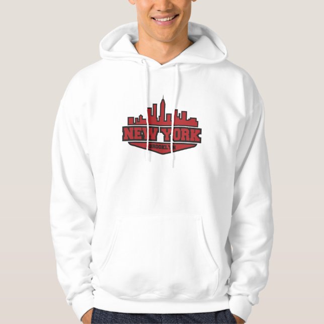 Sudadera Escritura del estilo del bloque de Brooklyn Nueva (Anverso)