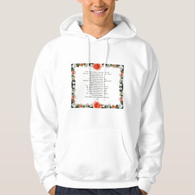 Sudadera Escritura, Salmo 11, Botánico (Anverso)
