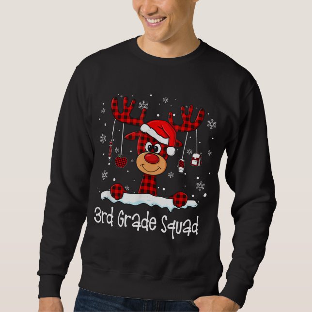 Sudadera Escuadrón de 3er grado de catedrático de Santa Hat (Anverso)